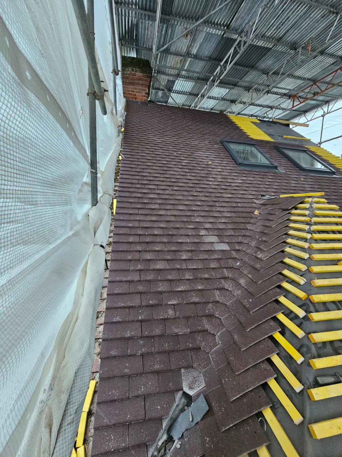 Plain Tile Roof with Velux — roofing work in the South