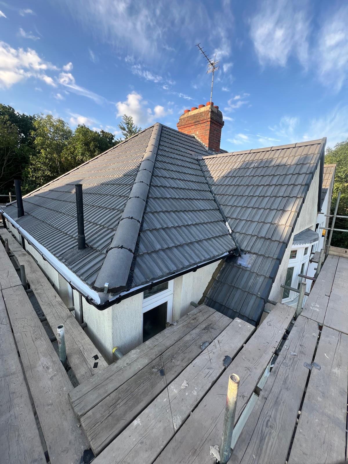Full Bungalow Re-roof — roofing work in the South