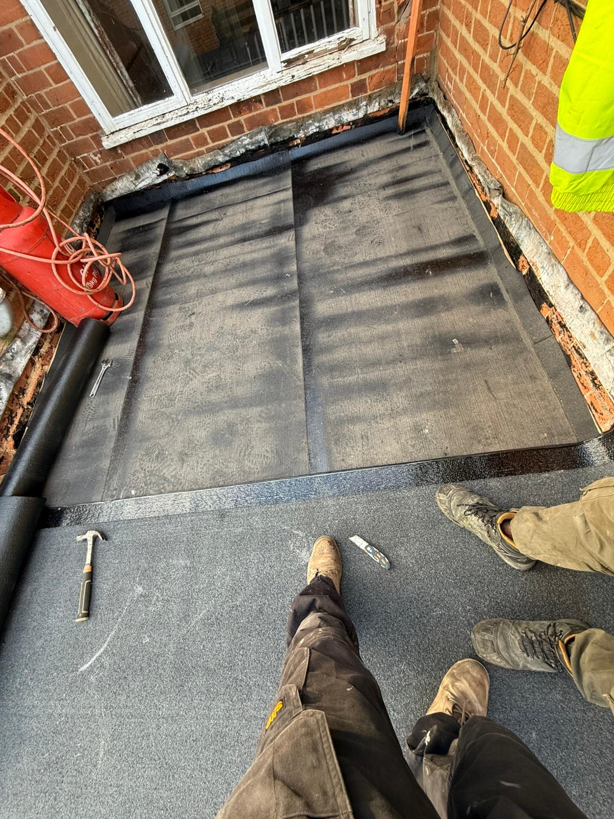 Balcony Felt Waterproofing — roofing work in the South