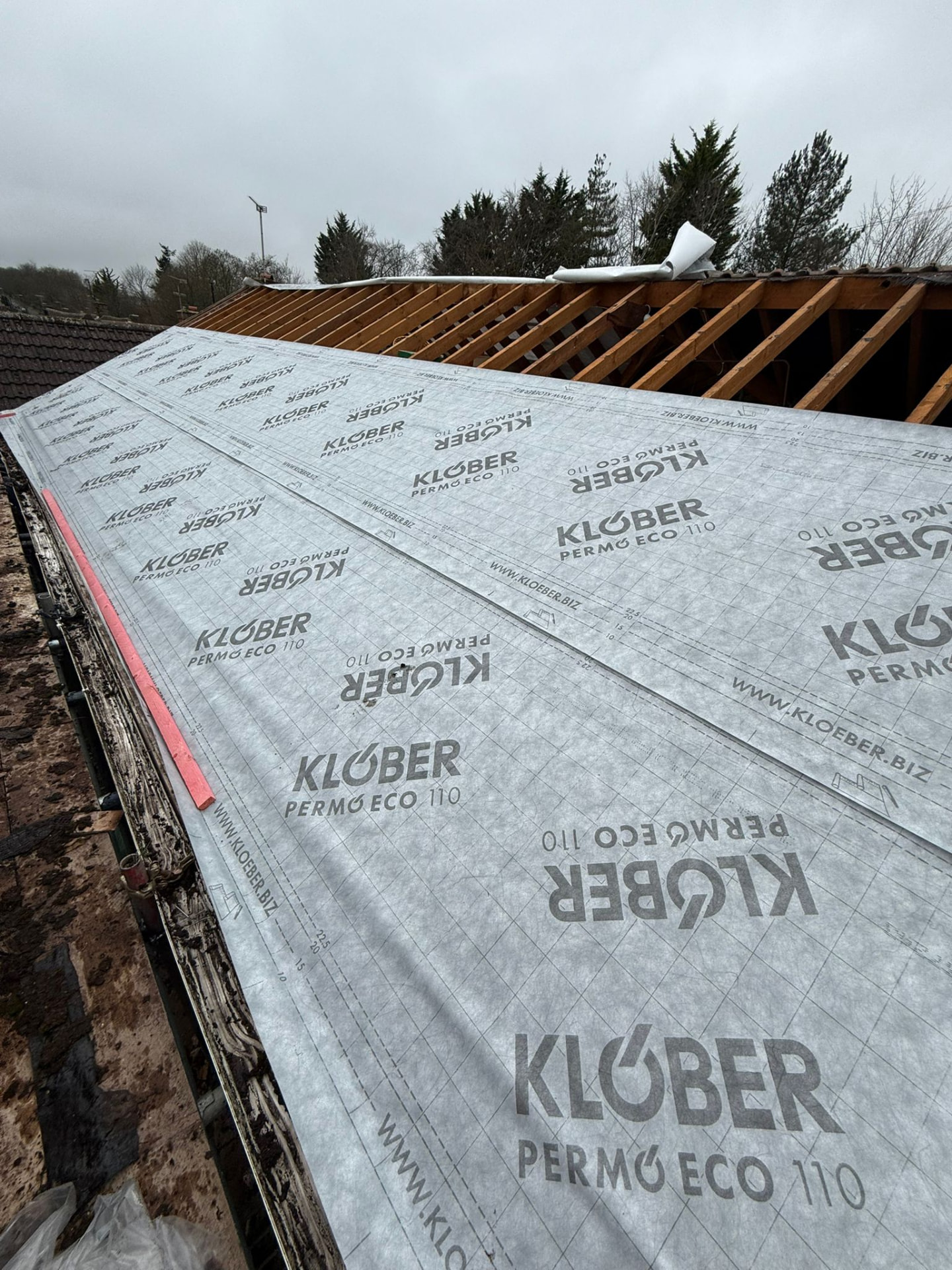 Breathable Membrane & Re-batten — roofing work in the South