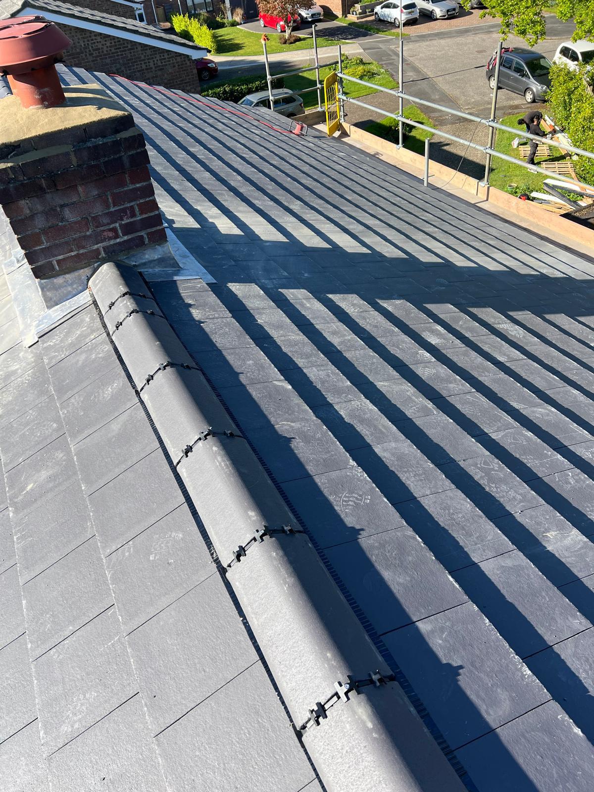 Slate Roof & Dry Ridge — roofing work in the South