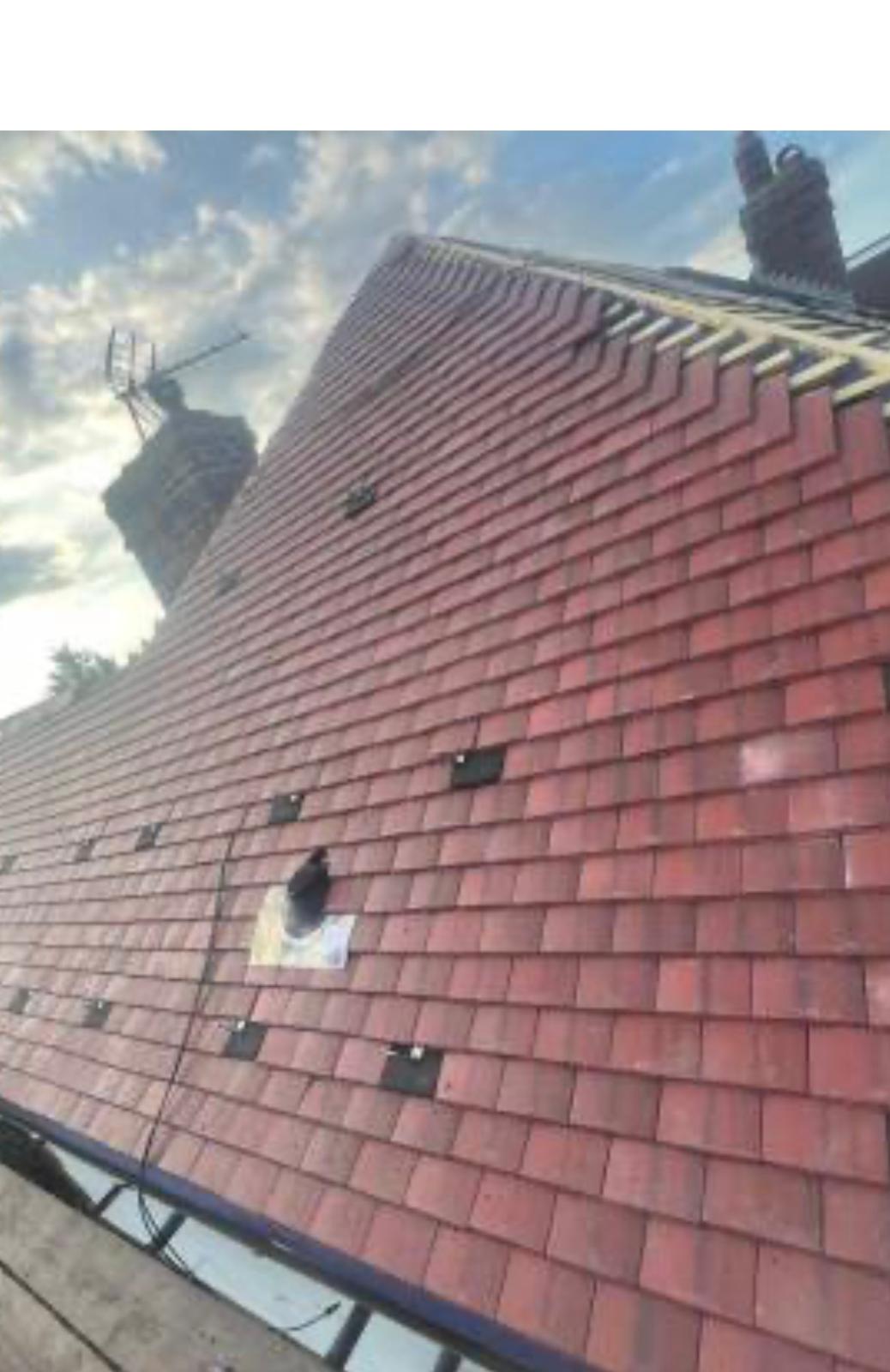Plain Tile Slope with Vents — roofing work in the South