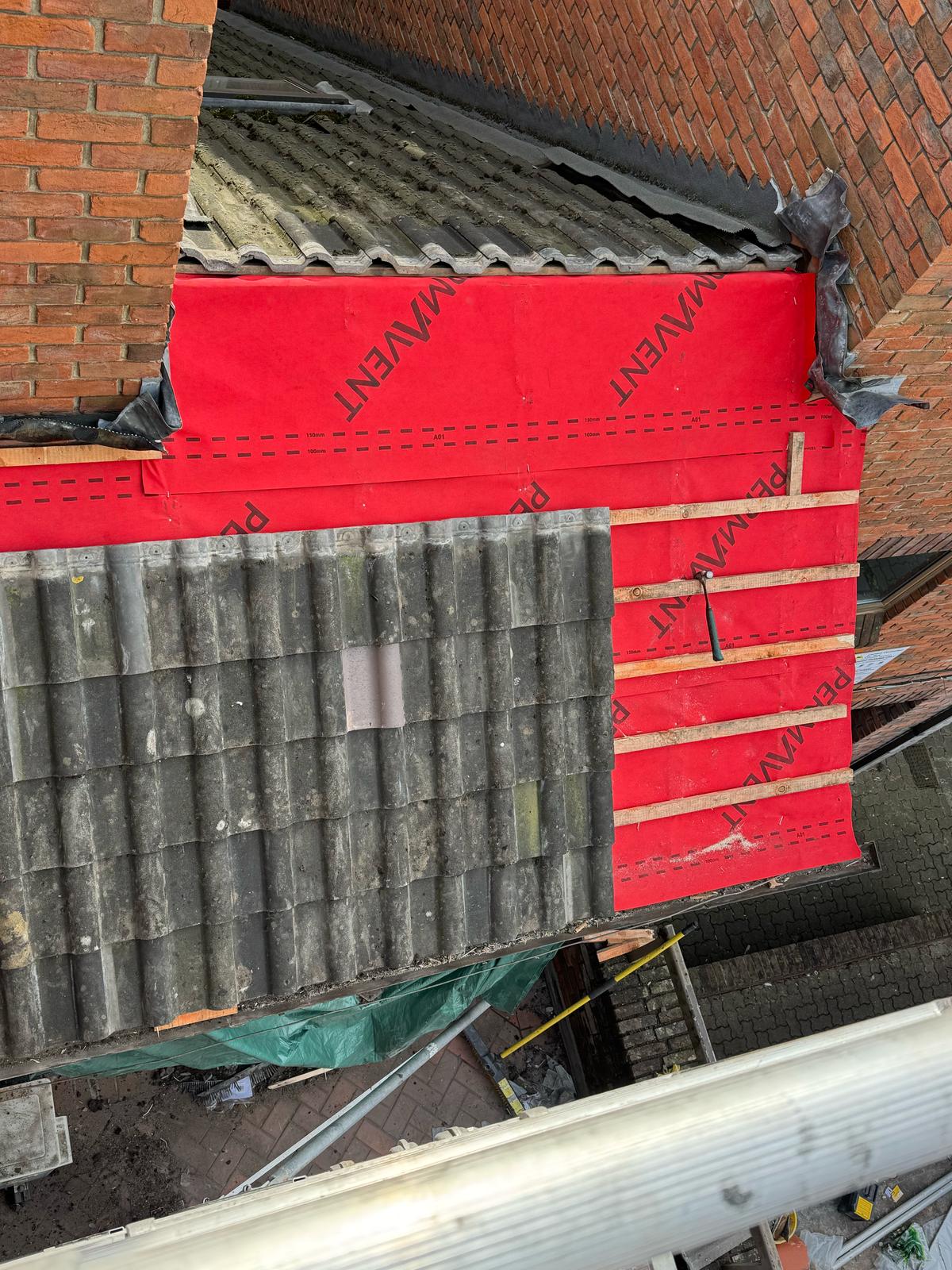 Garage Roof Re-cover — roofing work in the South