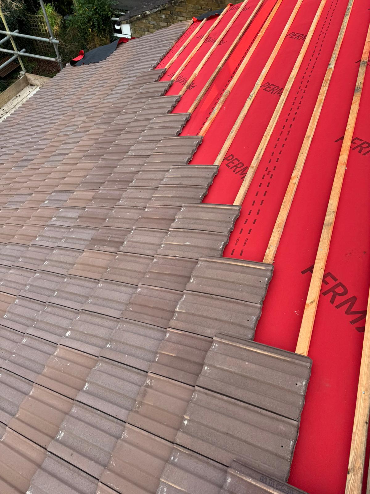 Permavent Re-roof In Progress — roofing work in the South